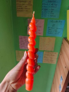 সর্পিল নকশার হ্যান্ডমেড সুগন্ধি মোমবাতি (Spiral Handmade Scented Candle)