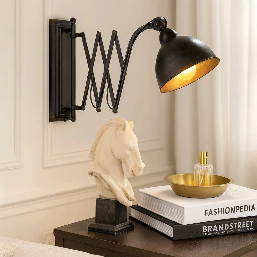 wall mounted lamp stand changeable length