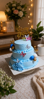 3 tier Vanilla Cake
