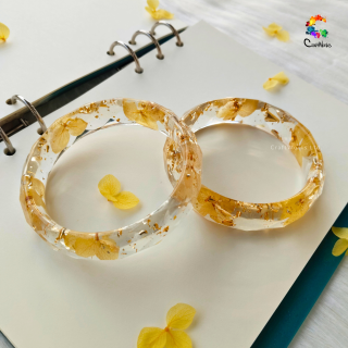 Resin Bangles Yellow